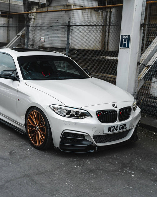 ZAERO EVO-1 Gloss Black Front Splitter BMW 2 Series F22/F23