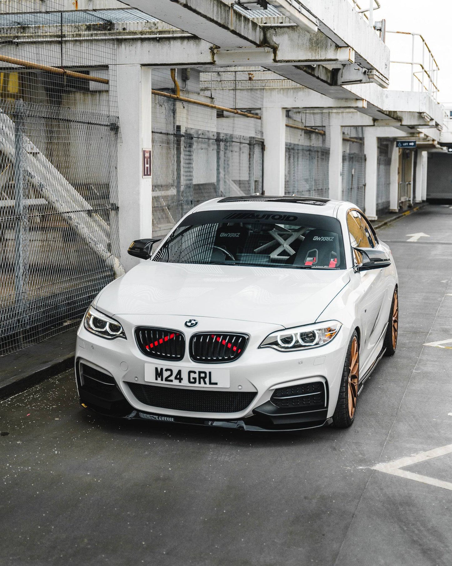 ZAERO EVO-1 Gloss Black Front Splitter BMW 2 Series F22/F23