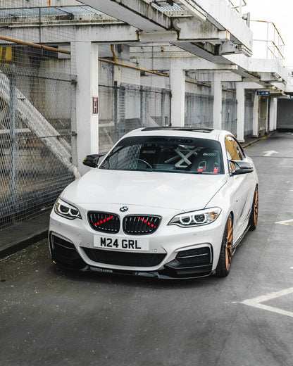 ZAERO EVO-1 Gloss Black Front Splitter BMW 2 Series F22/F23