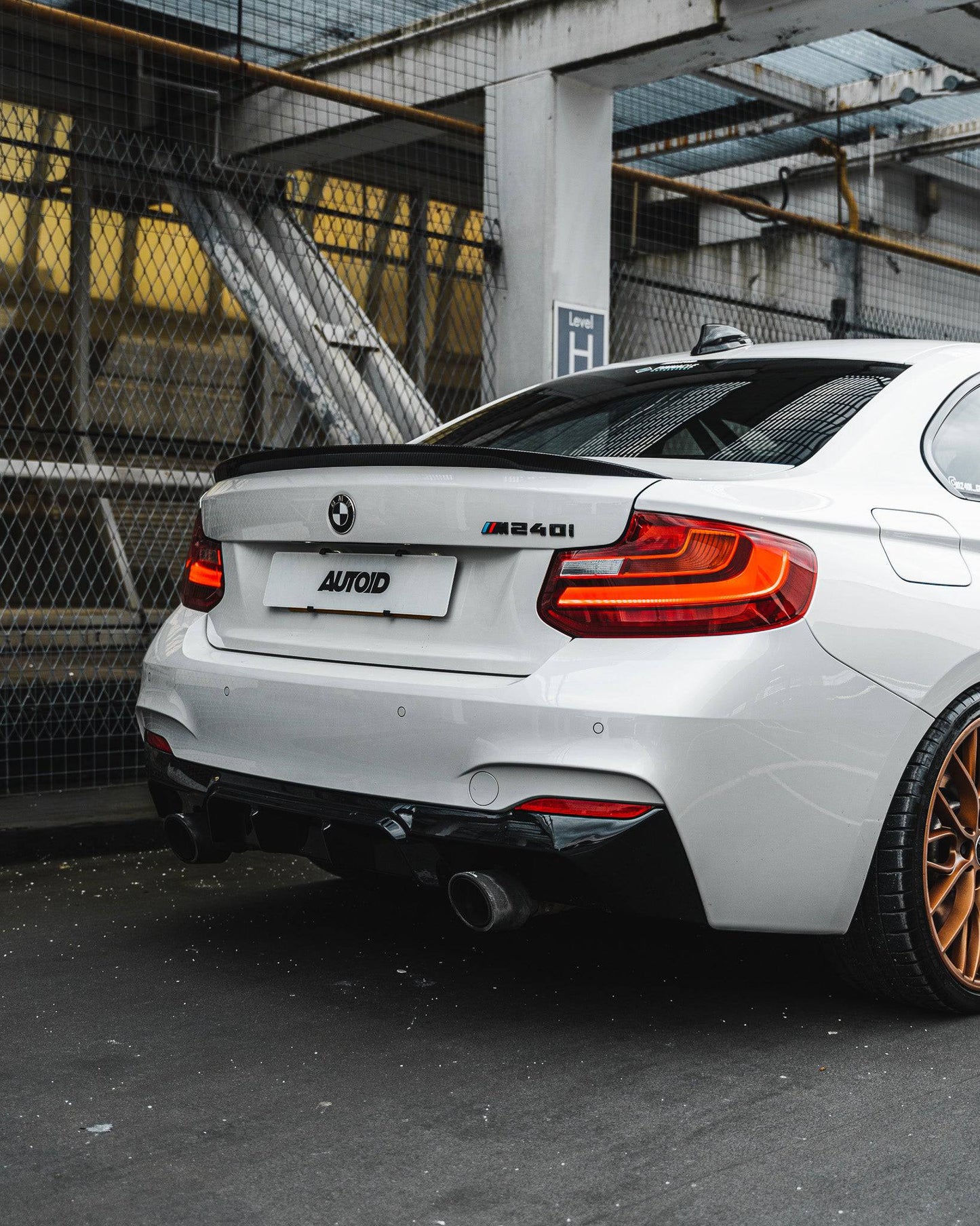 ZAERO EVO-1 Gloss Black Rear Diffuser BMW 2 Series F22/F23