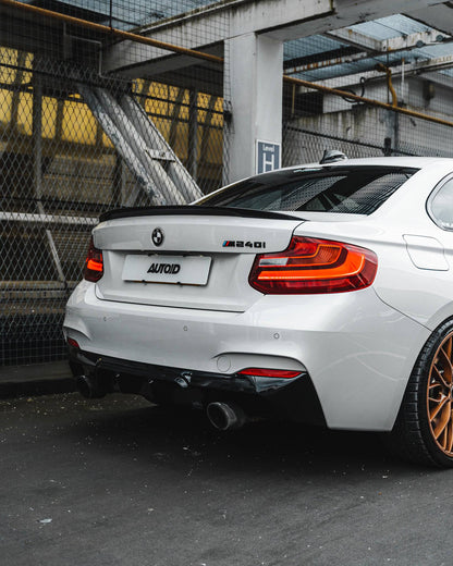 ZAERO EVO-1 Gloss Black Rear Diffuser BMW 2 Series F22/F23