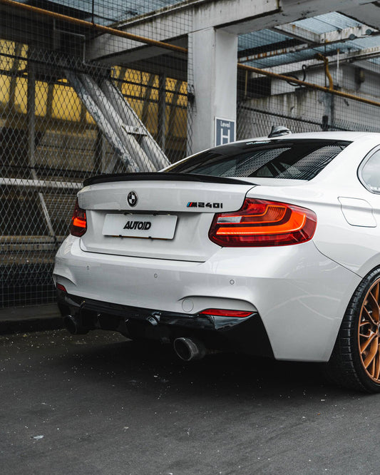 ZAERO EVO-1 Gloss Black Rear Diffuser BMW 2 Series F22/F23