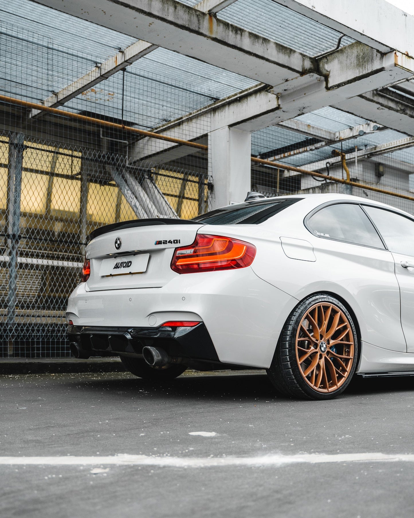 ZAERO EVO-1 Gloss Black Rear Diffuser BMW 2 Series F22/F23
