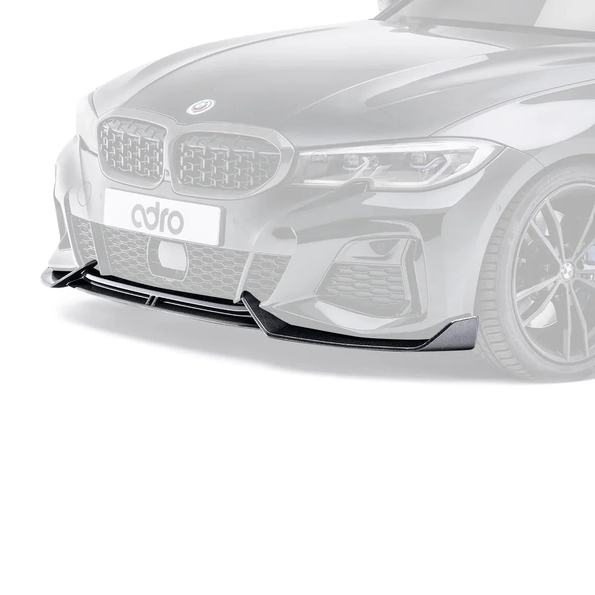 BMW 3 Series M340i G20 G21 (Pre - LCI) Carbon Fibre Front Splitter by Adro (2018 - 2022) - | Front Lips & Splitters | FD Racing