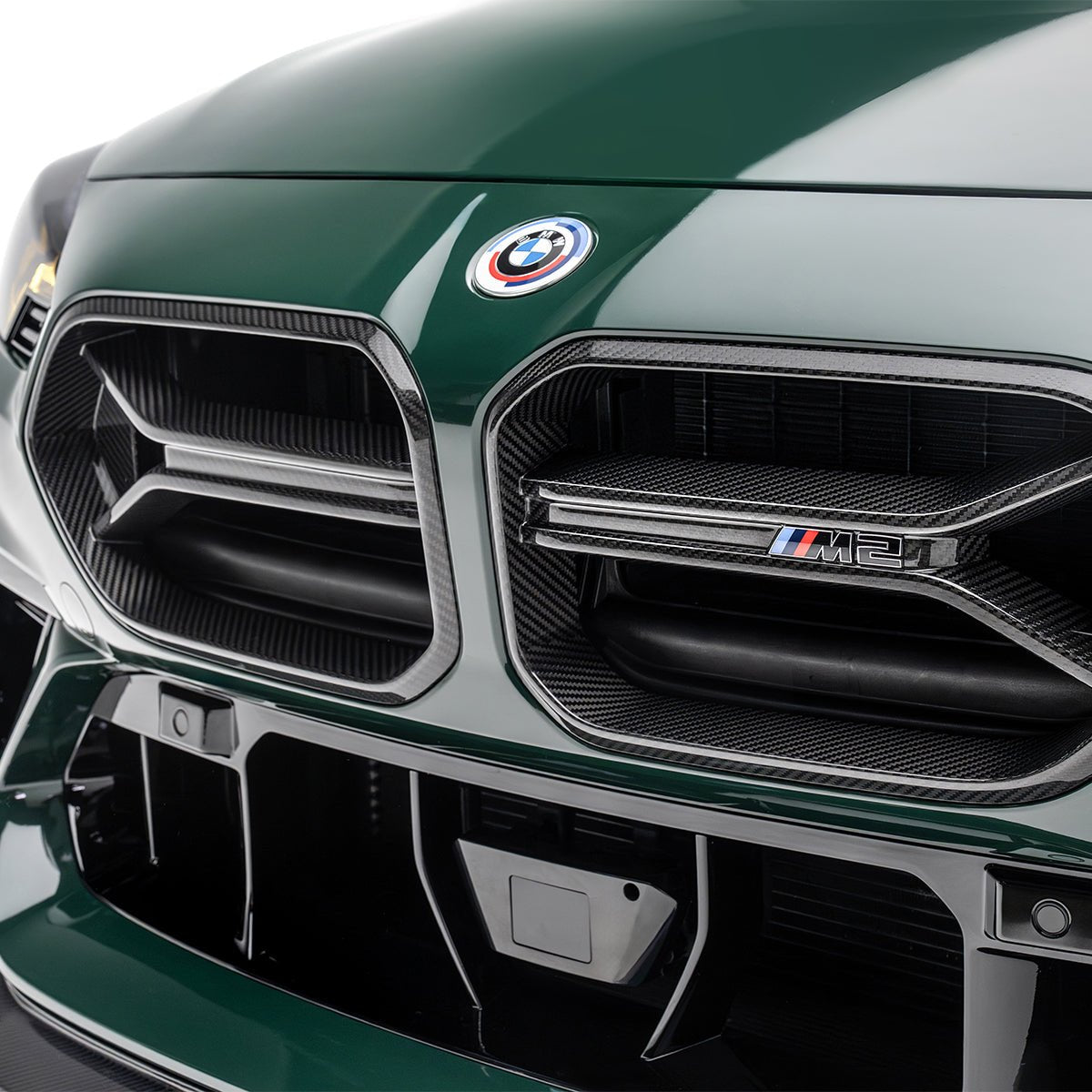 Adro Carbon Fiber Front Grilles for BMW G87 M2 (ADRO Bumper)
