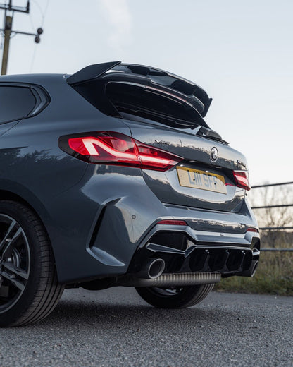ZAERO EVO-1 Gloss Black Rear Diffuser for BMW M135i & 1 Series F40