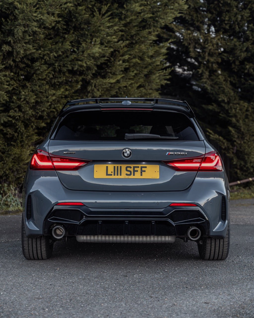 ZAERO EVO-1 Gloss Black Rear Diffuser for BMW M135i & 1 Series F40