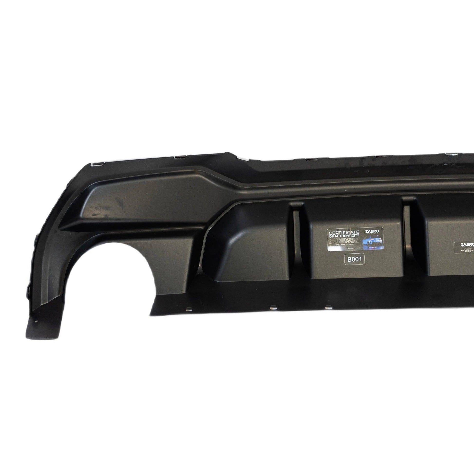 ZAERO EVO-1 Gloss Black Rear Diffuser for BMW M135i & 1 Series F40