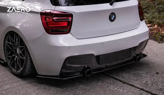 ZAERO Design EVO-1 Rear Diffuser Splitters Gloss Black BMW M135i F20