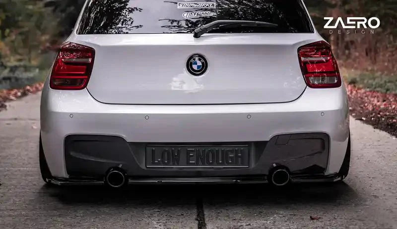 ZAERO Design EVO-1 Rear Diffuser Splitters Gloss Black BMW M135i F20