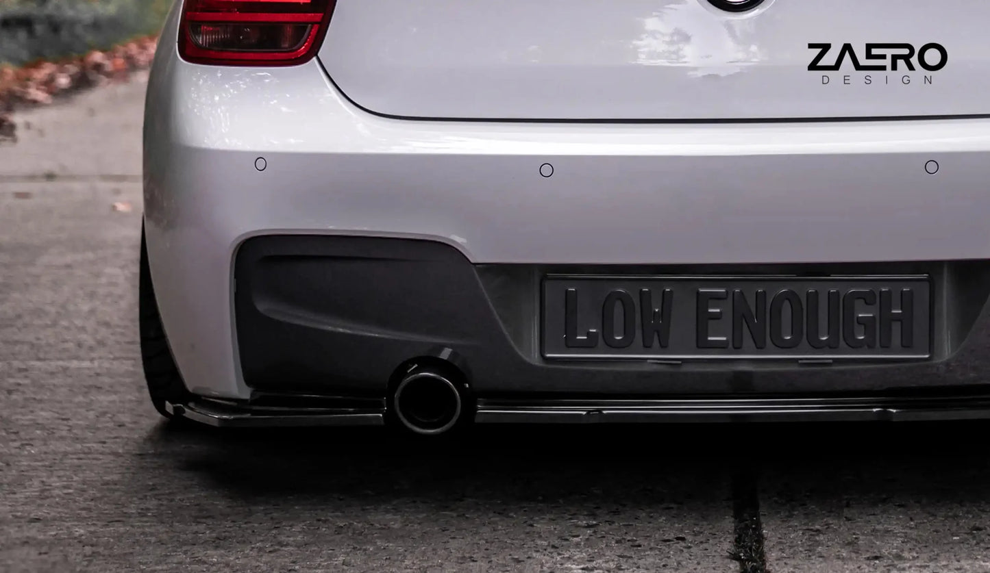 ZAERO Design EVO-1 Rear Diffuser Splitters Gloss Black BMW M135i F20