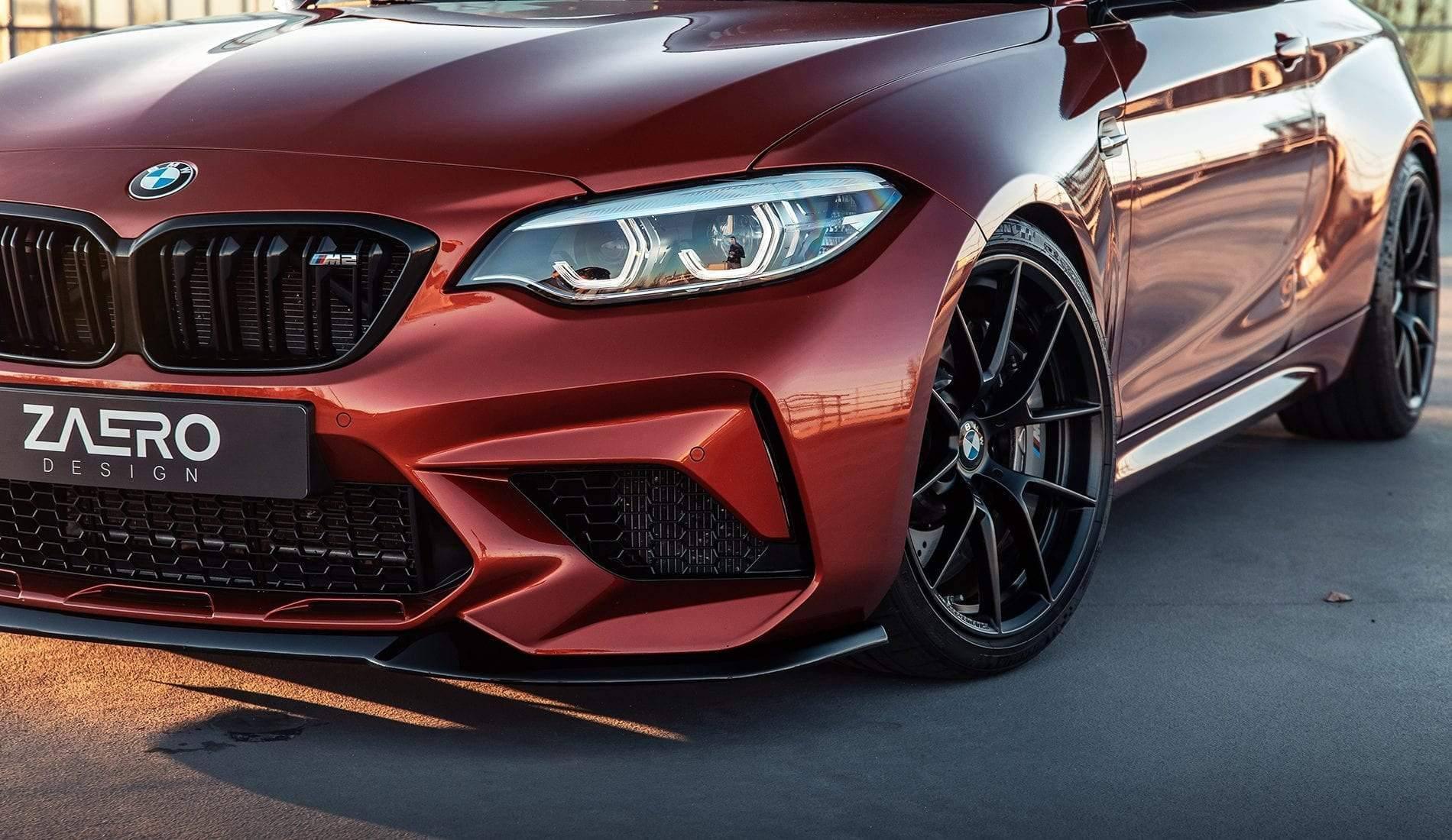 ZAERO EVO-S Gloss Black Front Splitter for BMW M2 Competition F87