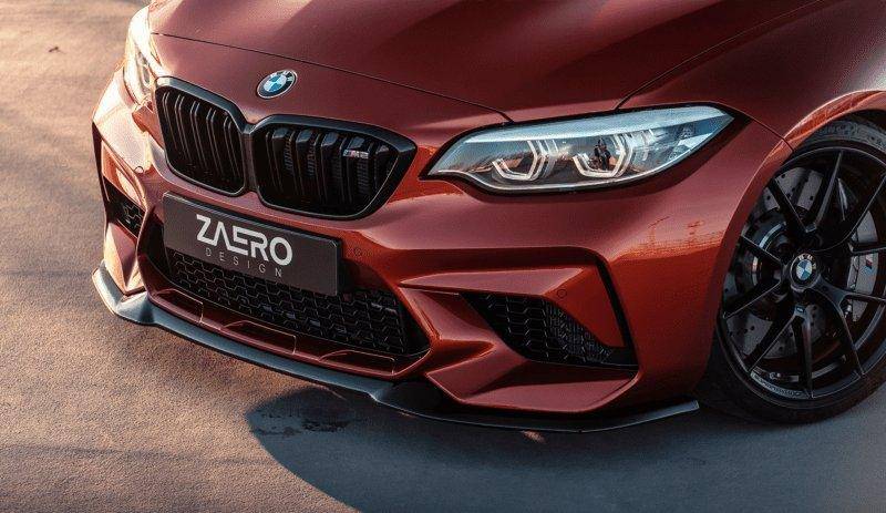 ZAERO EVO-S Gloss Black Front Splitter for BMW M2 Competition F87