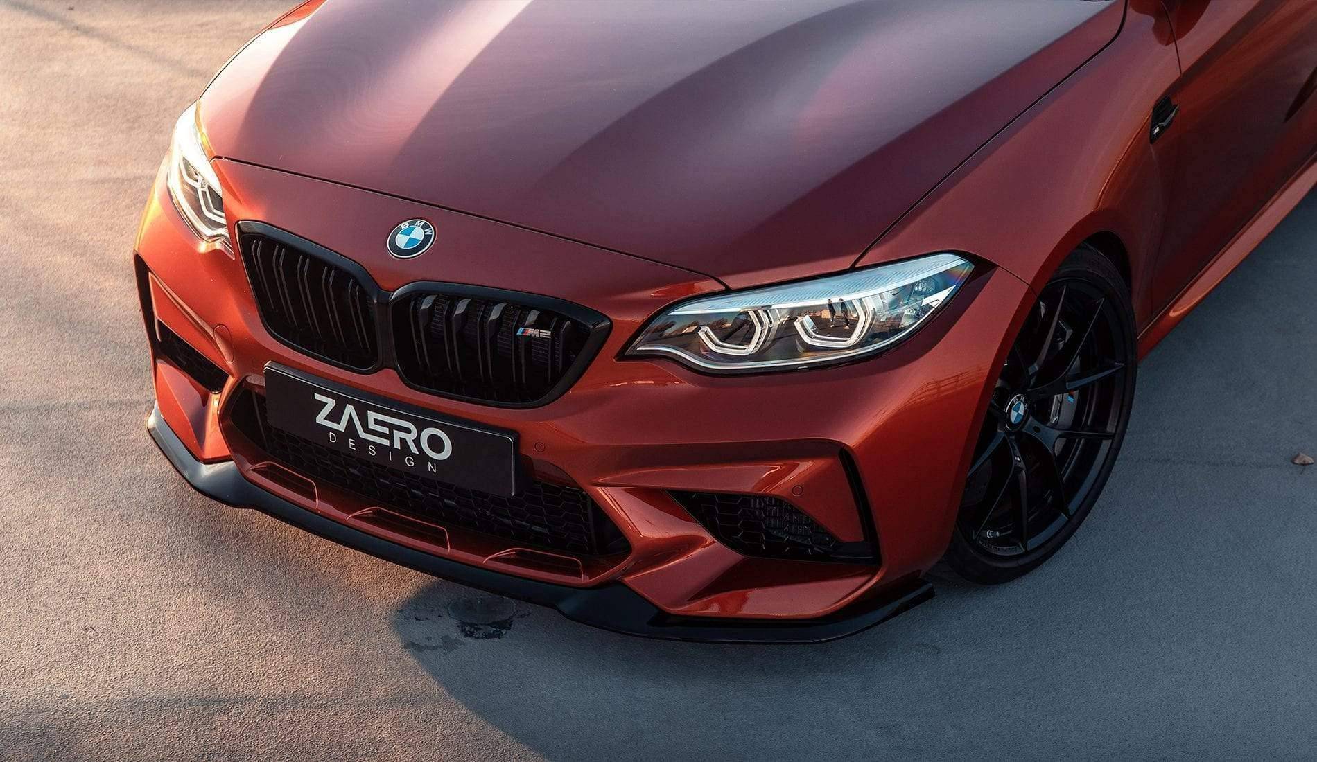 ZAERO EVO-S Gloss Black Front Splitter for BMW M2 Competition F87