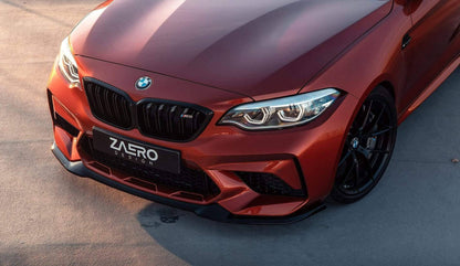 ZAERO EVO-S Gloss Black Front Splitter for BMW M2 Competition F87