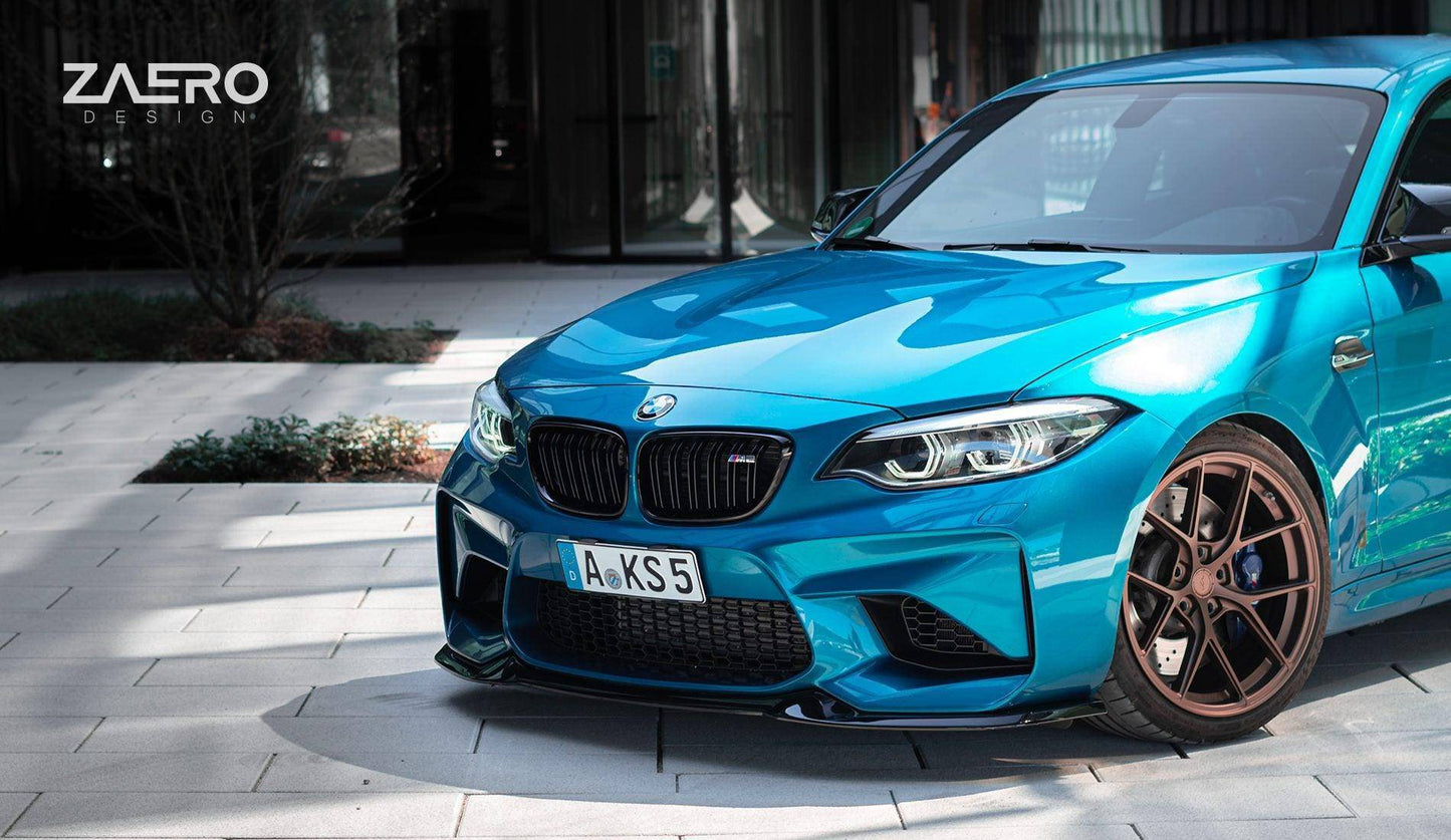 ZAERO EVO-S Gloss Black Front Splitter BMW M2 F87