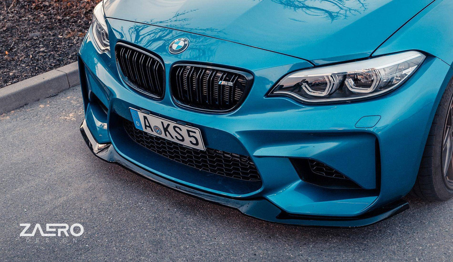 ZAERO EVO-S Gloss Black Front Splitter BMW M2 F87