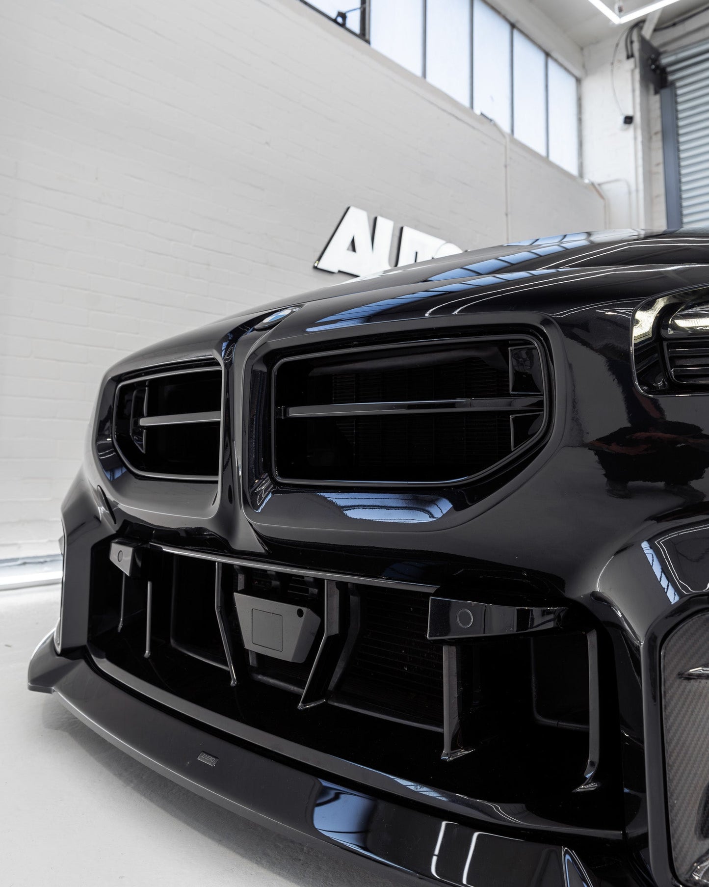 ZAERO EVO-S Front Grilles Gloss Black for BMW M2 G87