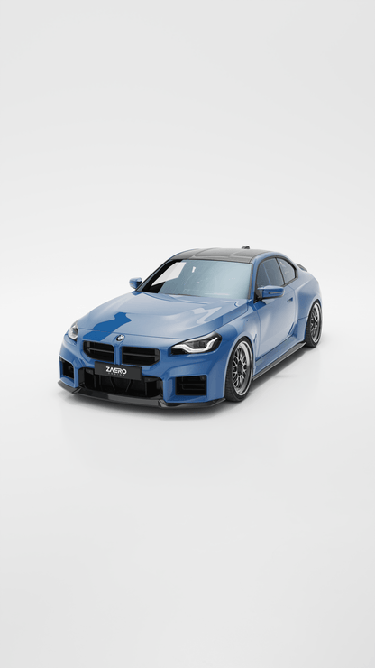 BMW M2 G87 EVO-S Gloss Black Front Lip by ZAERO (2023+) | Front Splitter | FD Racing