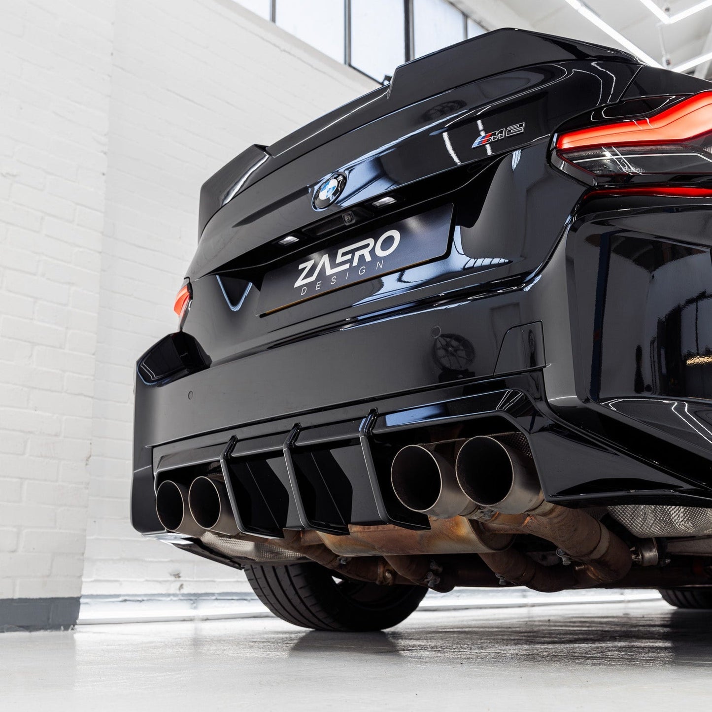 ZAERO EVO-S Rear Diffuser Gloss Black for BMW M2 G87