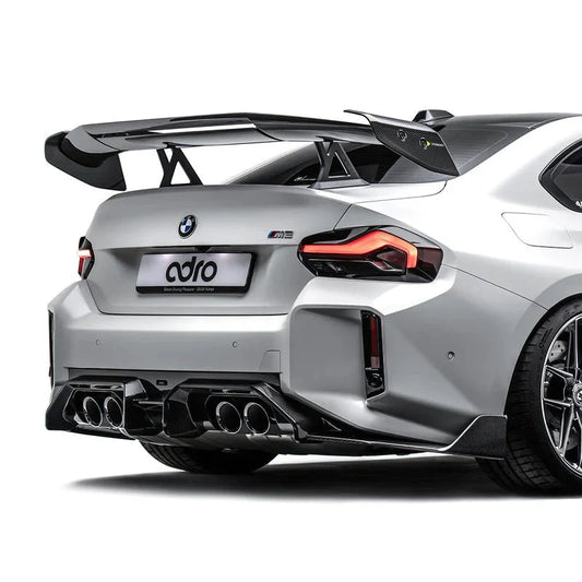 BMW M2 G87 Pre - Preg Carbon Fibre AT - R3 Swan Neck Rear Wing by Adro (2023+) - | Rear Wings | FD Racing
