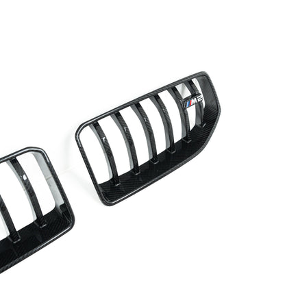 Adro Pre-Preg Carbon Fibre Front Grilles for BMW M2 G87 (2023+)