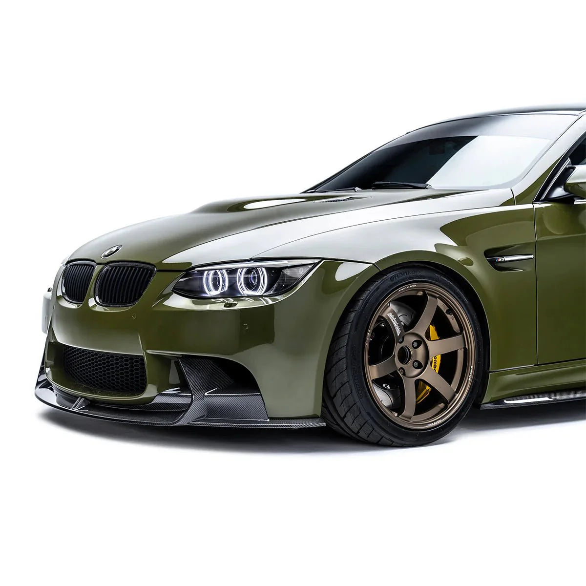 Adro Front Splitter BMW M3 E92 Wet Carbon Fibre Lip with High-Gloss