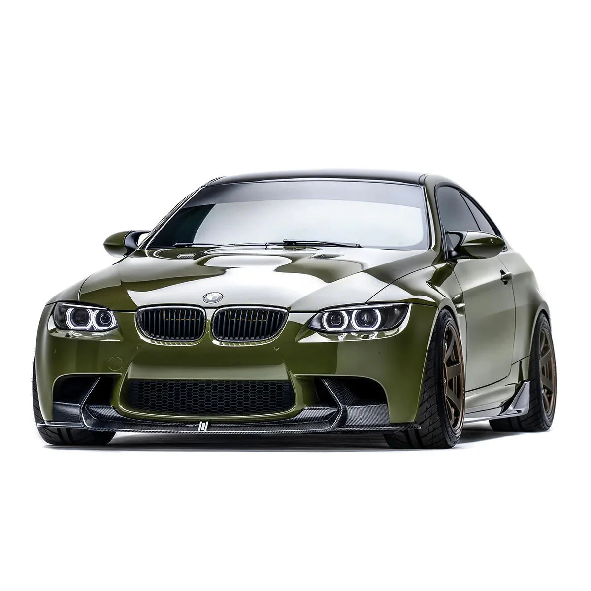 Adro Front Splitter BMW M3 E92 Wet Carbon Fibre Lip with High-Gloss