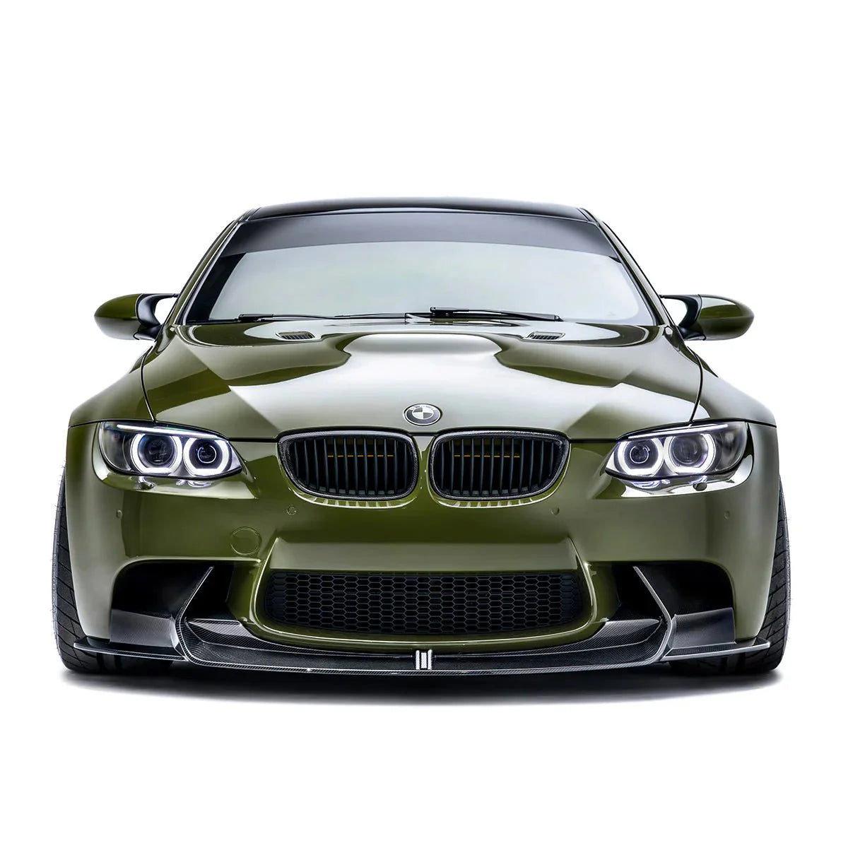 Adro Front Splitter BMW M3 E92 Wet Carbon Fibre Lip with High-Gloss