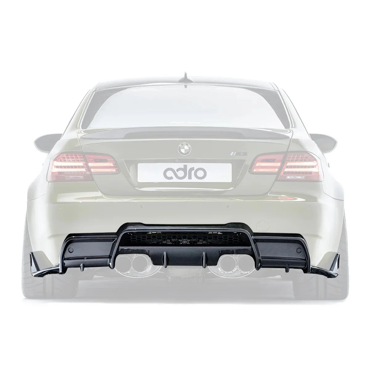 Adro Rear Diffuser BMW M3 E92 Wet Carbon Fibre with High-Gloss Finish