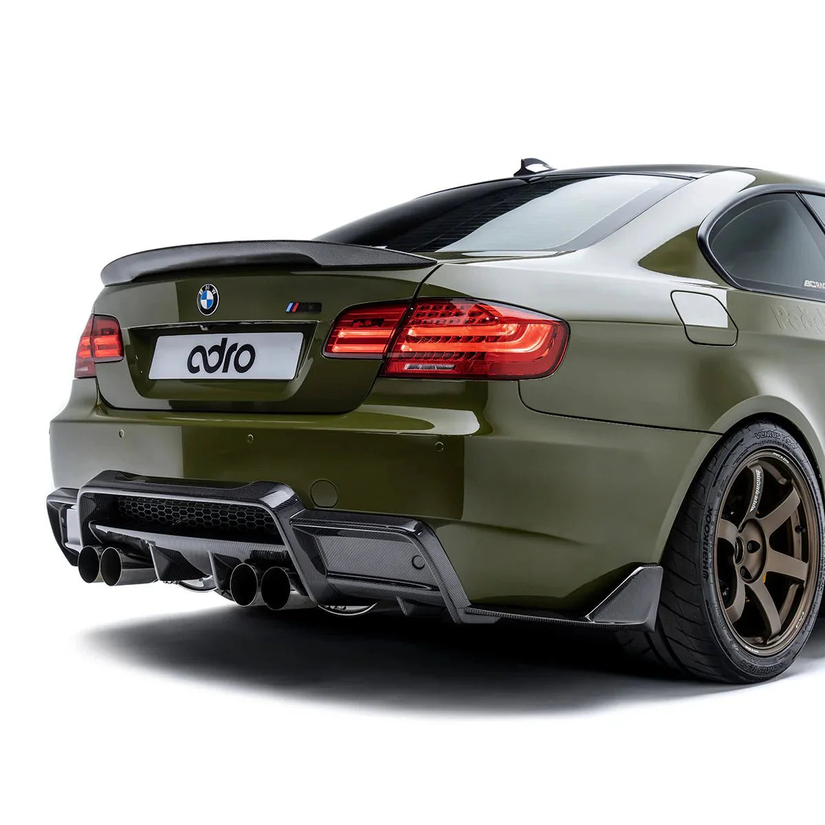 Adro Rear Diffuser BMW M3 E92 Wet Carbon Fibre with High-Gloss Finish