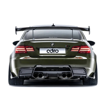 BMW M3 E92 Pre - Preg Carbon Fibre Swan Neck AT - R1 Rear Wing by Adro - | Rear Wings | FD Racing