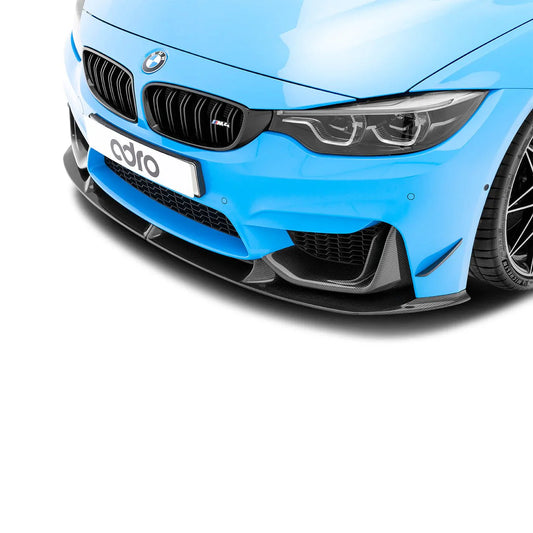 BMW M3 F80 & M4 F82 F83 Pre - Preg Carbon Fibre Front Splitter by Adro (2014 - 2020) - | Front Lips & Splitters | FD Racing