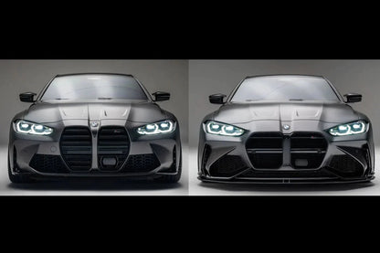 BMW M3 G80 G81 & M4 G82 G83 Carbon Fibre Splitter for Front Bumper by Adro (2021+) - | Front & Rear Bumpers | FD Racing