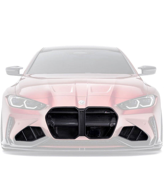BMW M3 G80 G81 & M4 G82 G83 Pre - Preg Carbon Fibre Front Grilles & Front Ducts Set by Adro (2021+) - | Front Grille | FD Racing
