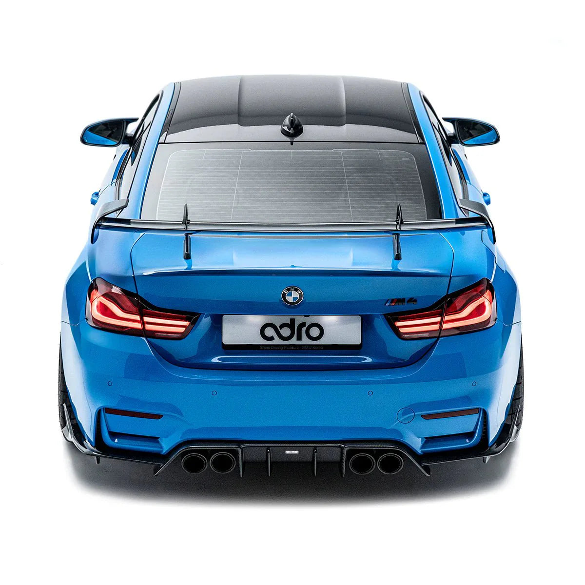BMW M4 F82 Pre - Preg Carbon Fibre AT - R Swan Neck GT Rear Wing by Adro (2014 - 2020) - | Rear Wings | FD Racing