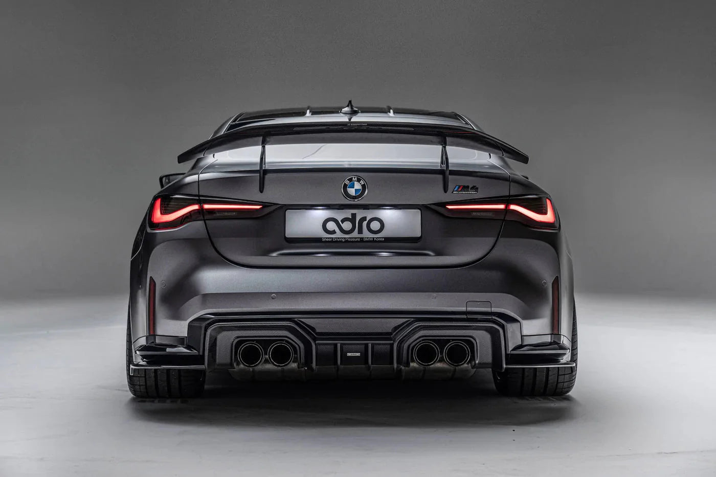 Adro BMW M4 G82 Dry Carbon Fibre Swan Neck Rear Wing (2021+)