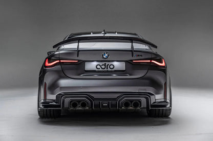 Adro BMW M4 G82 Dry Carbon Fibre Swan Neck Rear Wing (2021+)