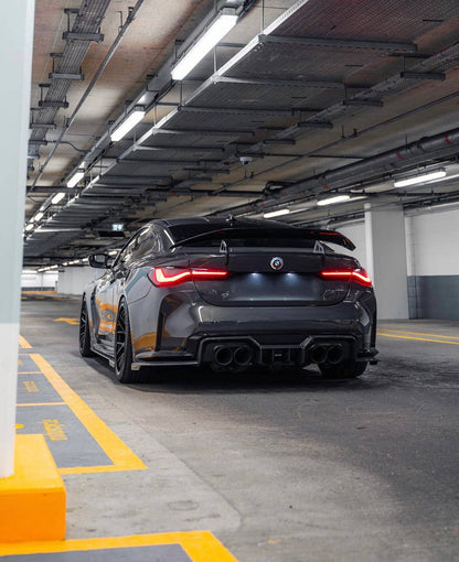 Adro BMW M4 G82 Dry Carbon Fibre Swan Neck Rear Wing (2021+)