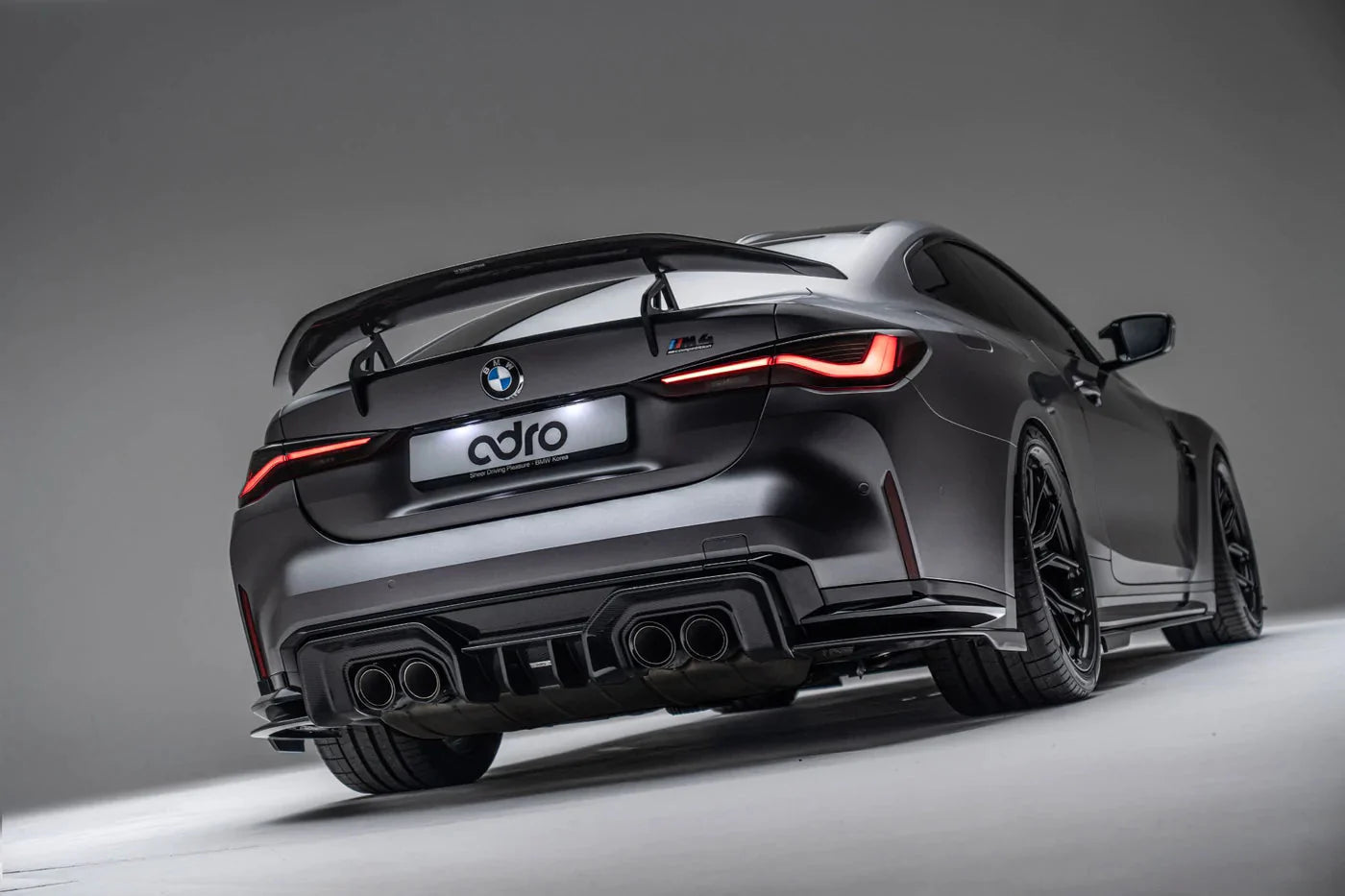 Adro BMW M4 G82 Dry Carbon Fibre Swan Neck Rear Wing (2021+)
