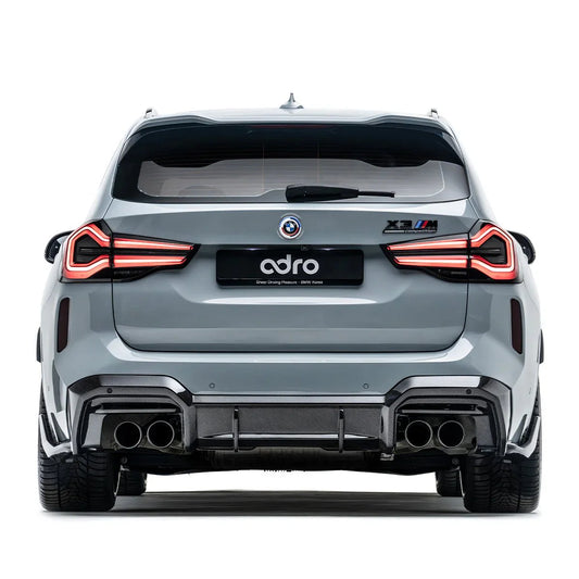 BMW X3M LCI F97 Pre - Preg Carbon Fibre Rear Diffuser by Adro (2022+) - | Rear Diffusers | FD Racing