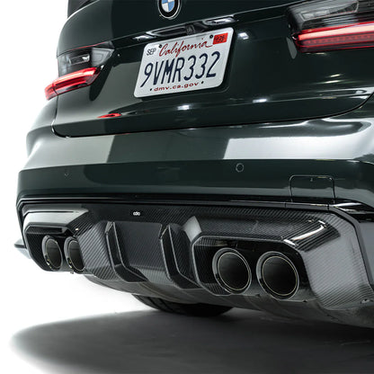 BMW M3 G80 G81 & M4 G82 G83 Pre-Preg Carbon Fibre Rear Diffuser V2 by Adro (2021+) | Rear Diffusers | FD Racing