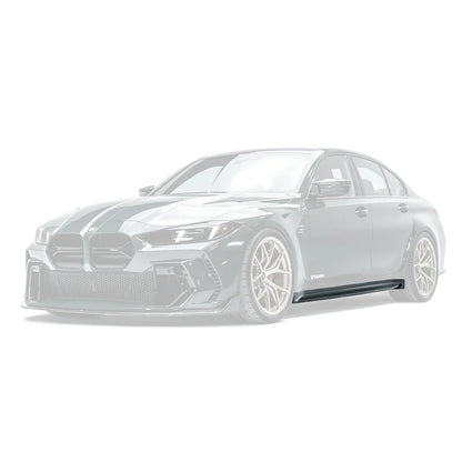 BMW M3 G80 G81 Pre-Preg Carbon Fibre Side Skirts V2 by Adro (2021+) | Side Skirts & Winglets | FD Racing