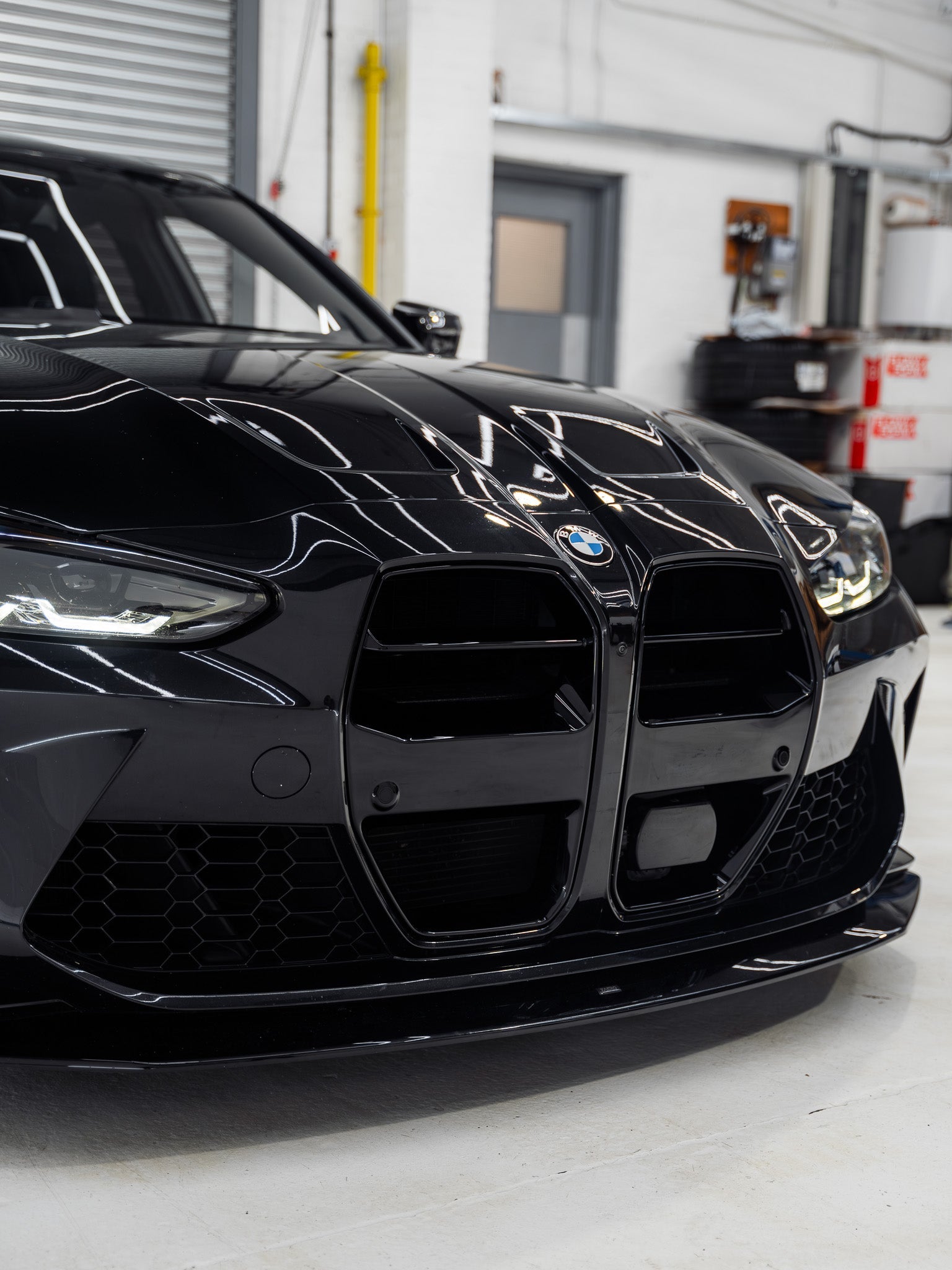 ZAERO EVO-S Front Kidney Grilles Gloss Black BMW M3/M4 G8X