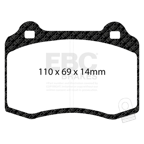 EBC Redstuff 3000 Series Sport Brake Pad Set (DP31788C) Image 3