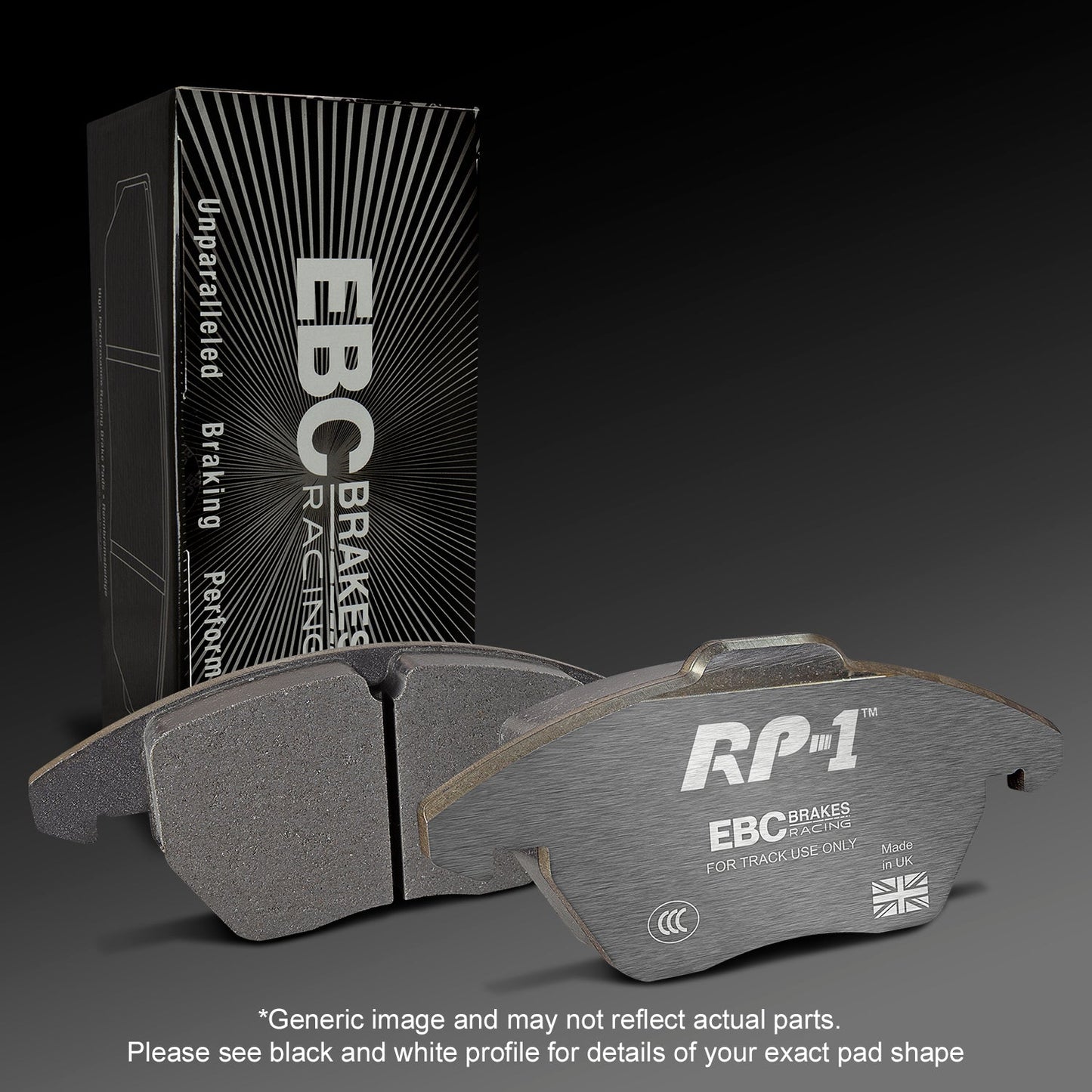 EBC Racing RP-1 Track and Race Brake Pads (DP81939RP1) Image 3