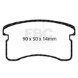 EBC Brakes Pad and Disc Kit (PDKF582) Image 1