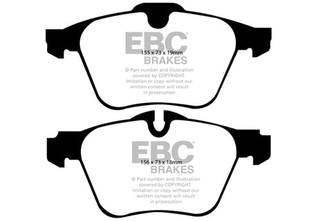EBC Greenstuff 2000 Series Sport Brake Pad Set (DP21912) Image 3