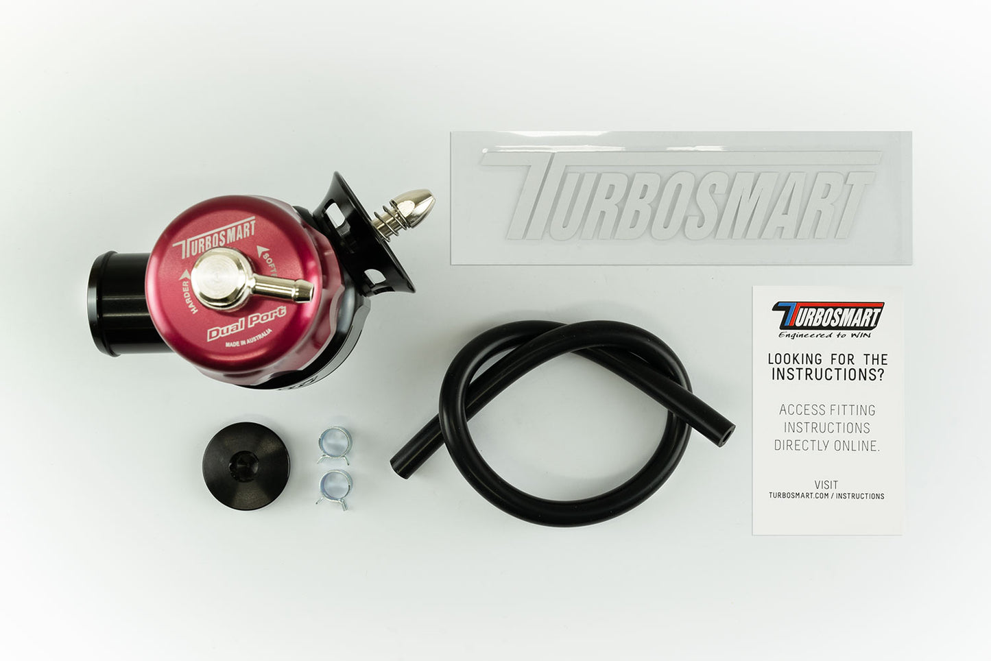 Turbosmart Turbosmart BOV SmartPort Dual Port Mitsubishi EVO VI-X-Red – Image 4