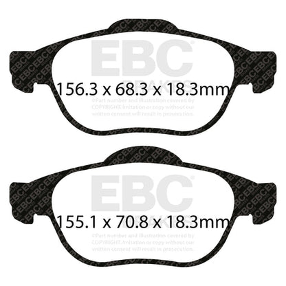 EBC Greenstuff 2000 Series Sport Brake Pad Set (DP21353/2) Image 3